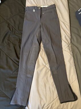 Performance Riding Breeches — Charcoal Gray